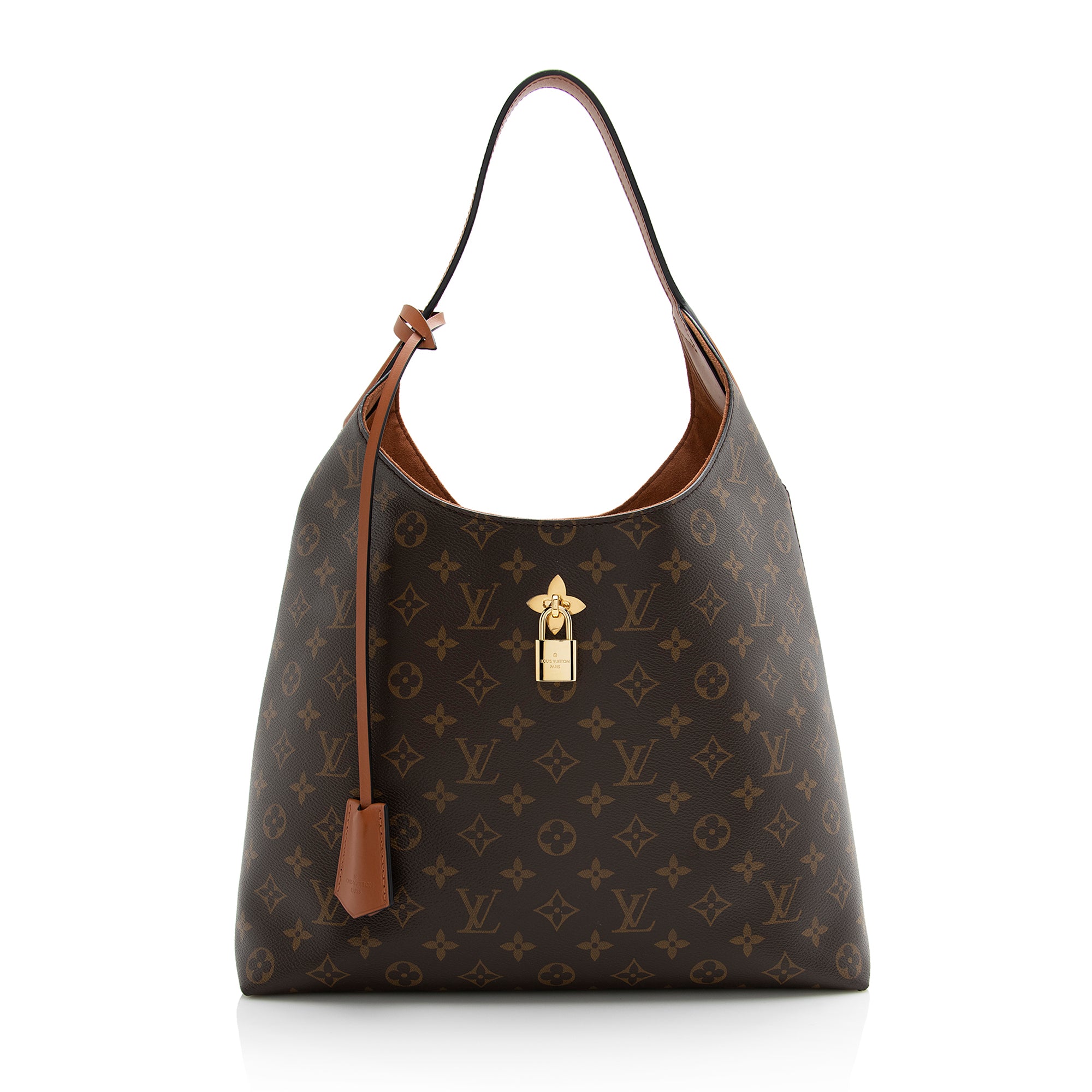 Louis Vuitton Monogram Canvas Flower Hobo (SHF-22168)