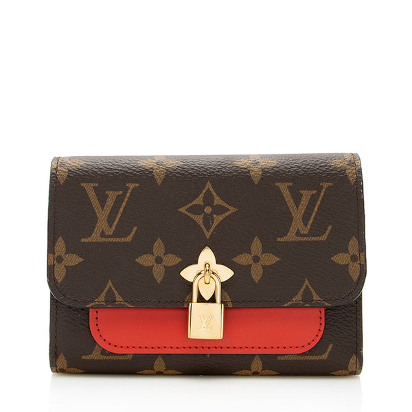 Louis Vuitton, Bags, Louis Vuitton Flower Lock Wallet Red