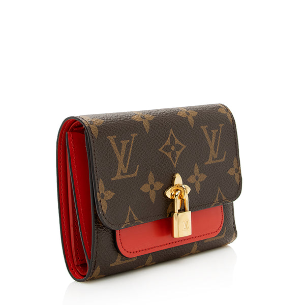 Louis Vuitton Flore Compact Wallet Monogram Canvas Brown 6697543