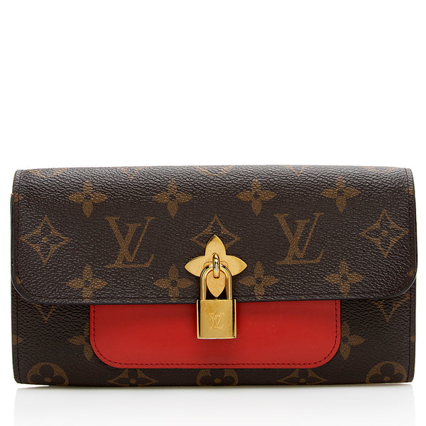 red and gold louis vuittons wallet