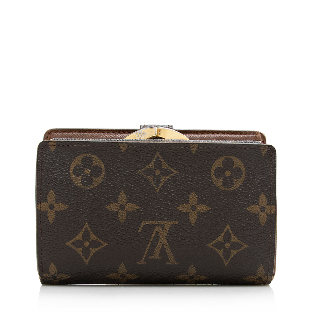 Louis Vuitton Monogram Canvas French Purse Wallet (SHF-21377)