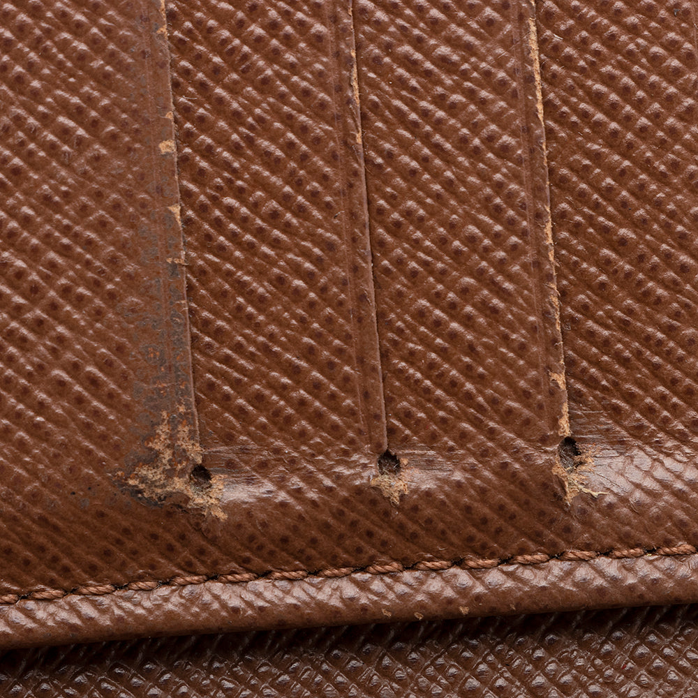 Louis Vuitton Monogram Canvas French Purse Wallet (SHF-21377)