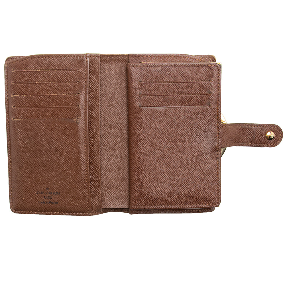 Louis Vuitton Monogram Canvas French Purse Wallet (SHF-21377)