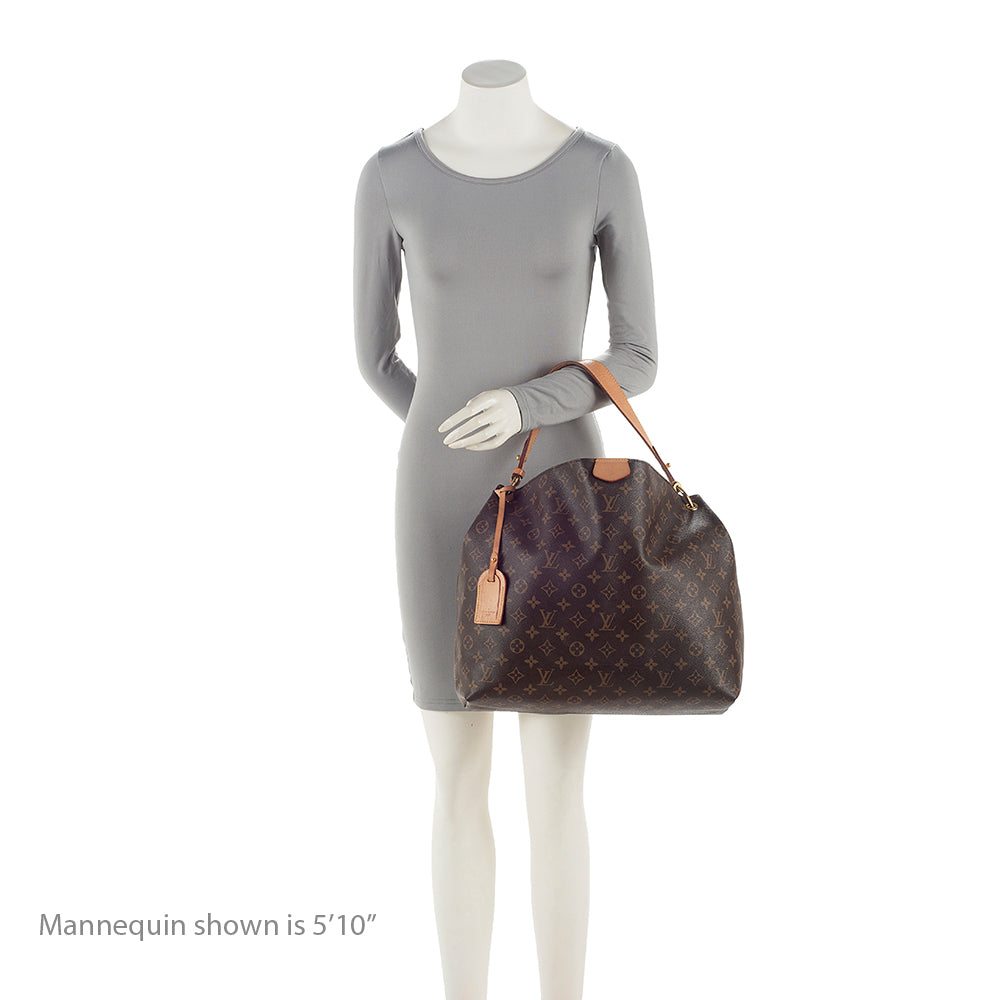 Louis Vuitton Monogram Canvas Graceful MM Hobo (SHF-22026)