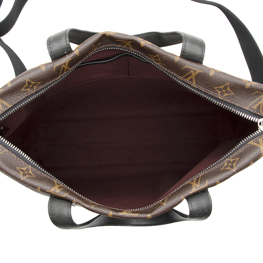 Louis Vuitton Monogram Canvas Macassar Kitan Tote (SHF-17992)