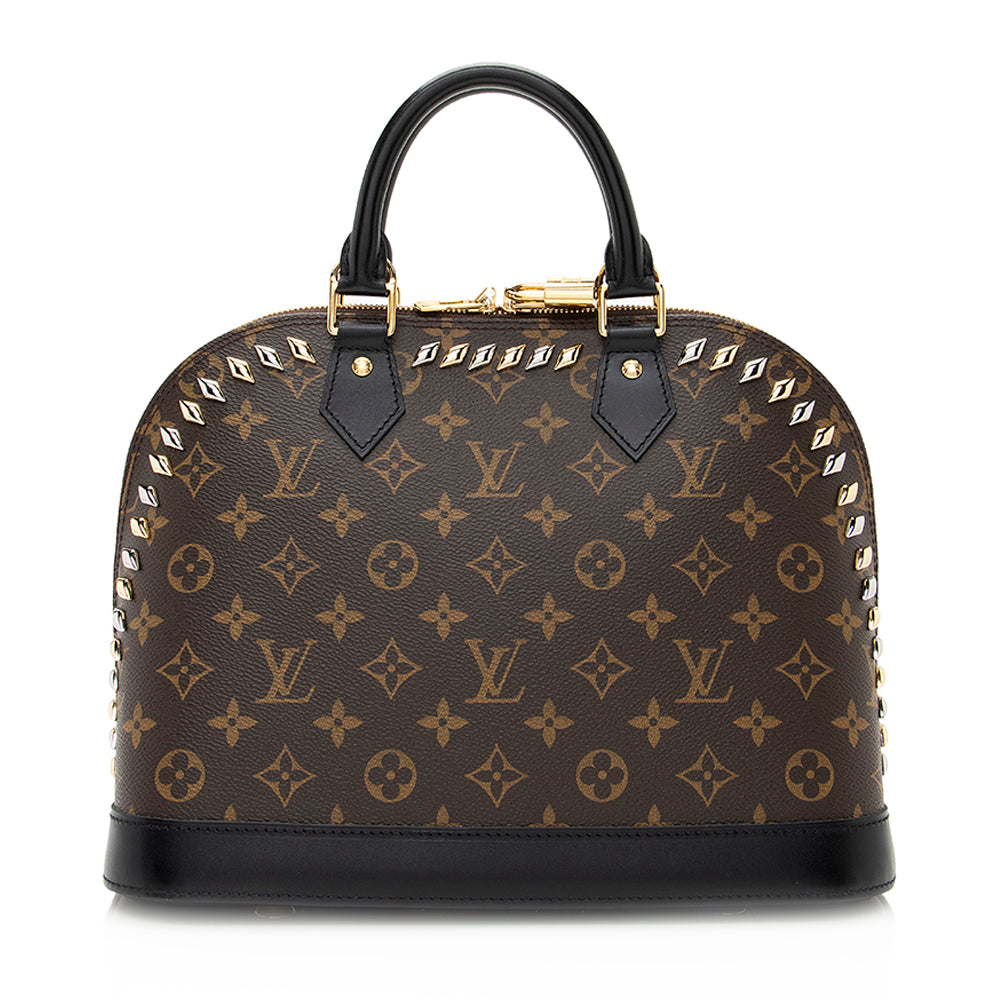 Louis Vuitton Monogram Canvas Metal Stones Alma PM Satchel (SHF-20970)