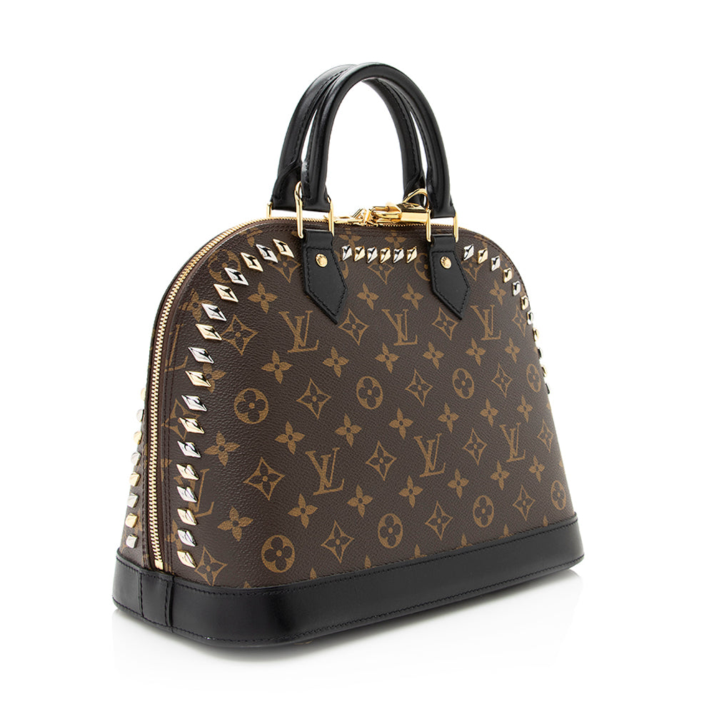 Louis Vuitton Monogram Canvas Metal Stones Alma PM Satchel (SHF-20970)