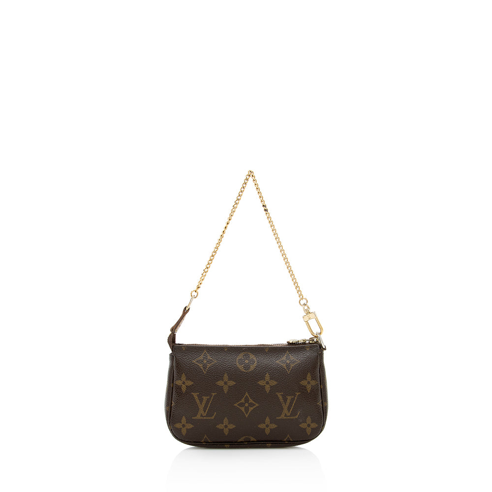 Louis Vuitton Monogram Canvas Mini Pochette Accessoires (SHF-18315)