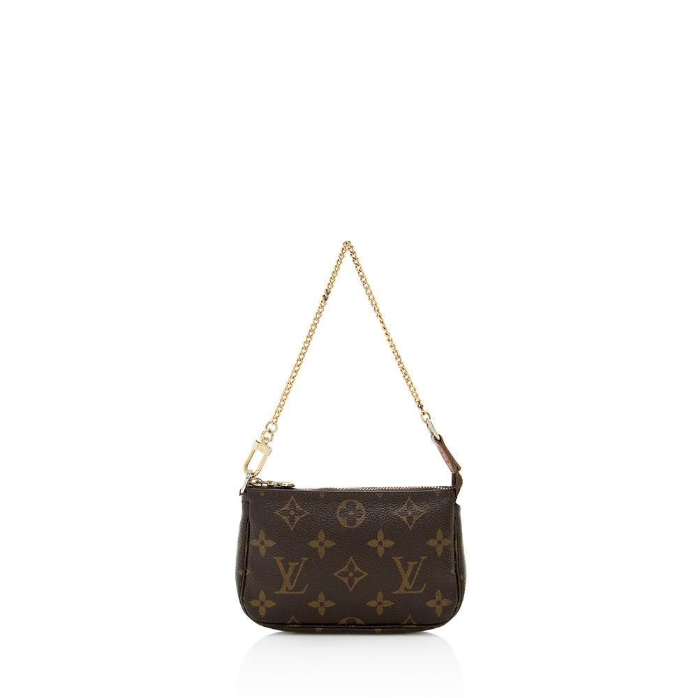 Louis Vuitton Monogram Canvas Mini Pochette Accessoires (SHF-18315)
