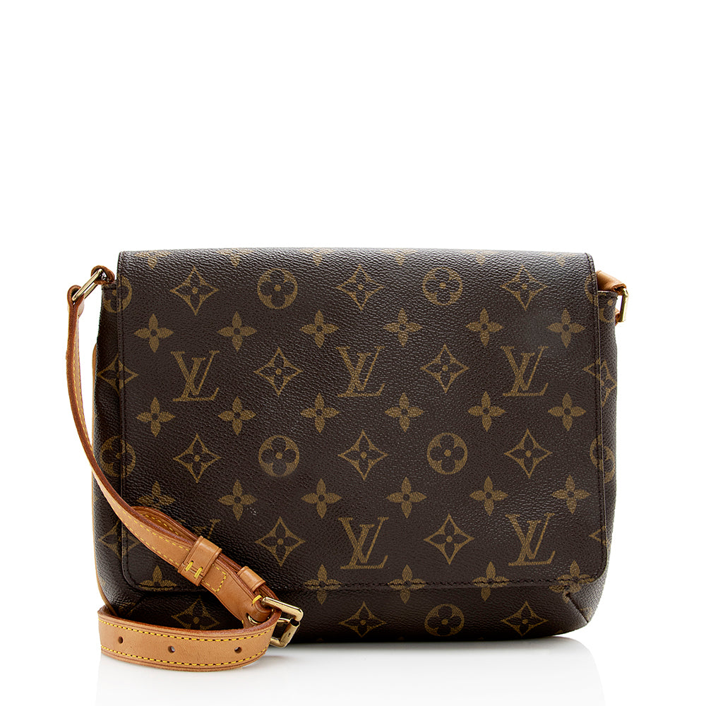 Louis Vuitton Monogram Canvas Musette Tango Shoulder Bag (SHF-17822)