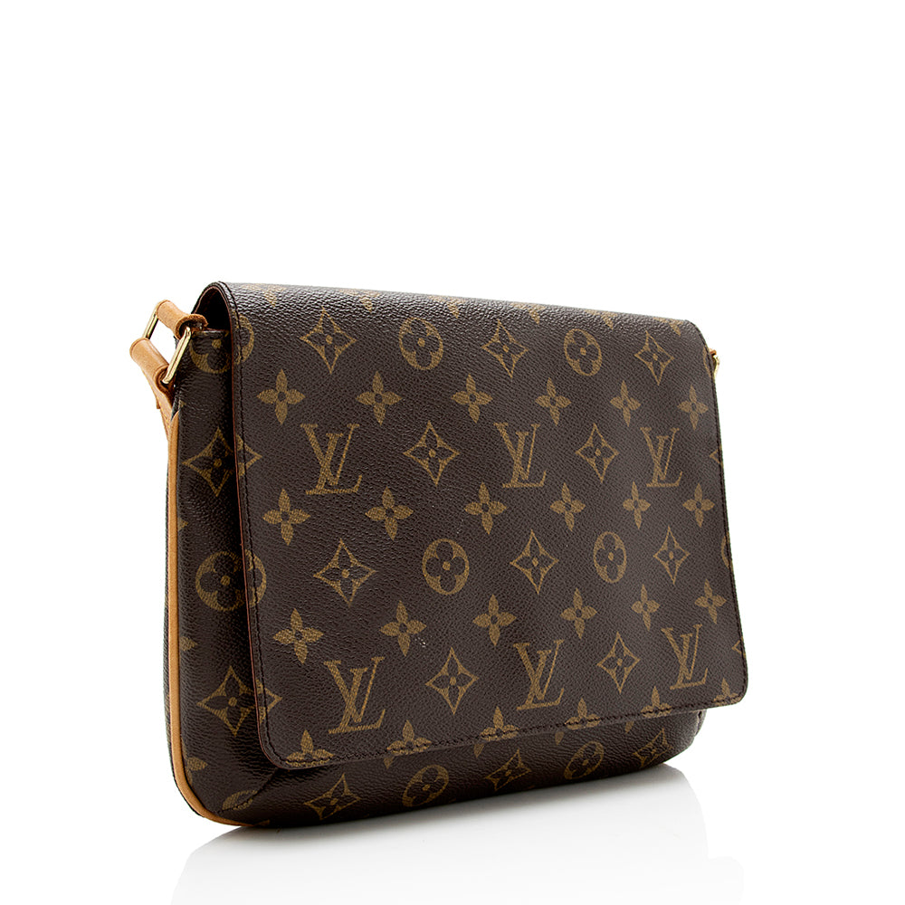 Louis Vuitton Monogram Canvas Musette Tango Shoulder Bag (SHF-17822)