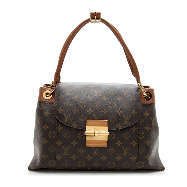 Louis Vuitton Olympe Monogram Canvas Leather Brown Shoulder Hand Bag