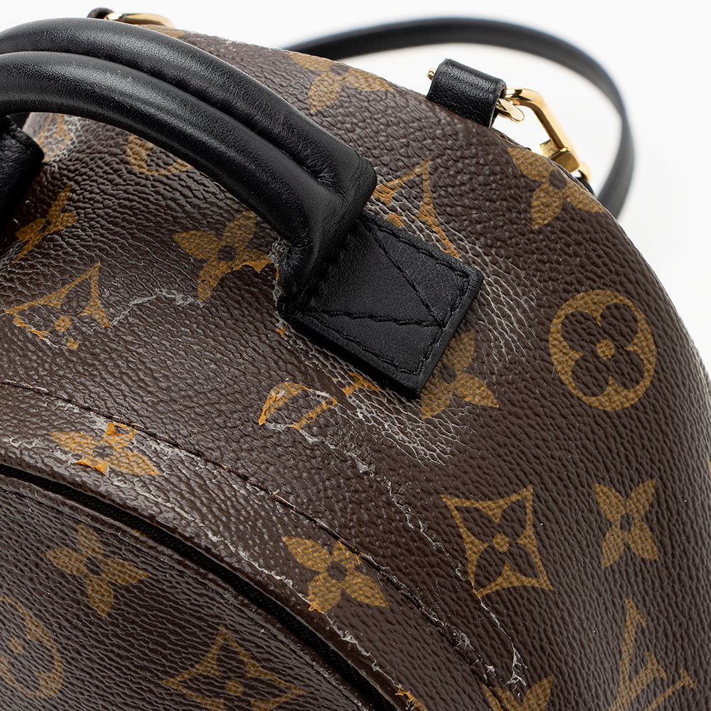 Louis Vuitton Monogram Canvas Palm Springs Mini Backpack - FINAL SALE (SHF-19831)