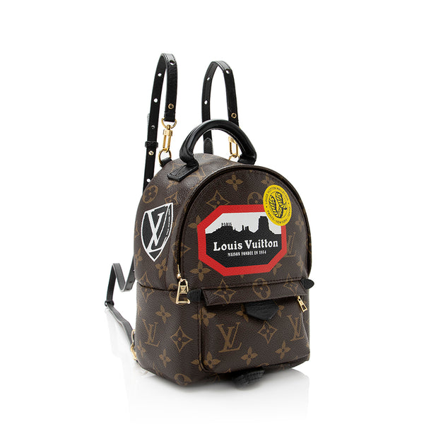 black lv mini backpack