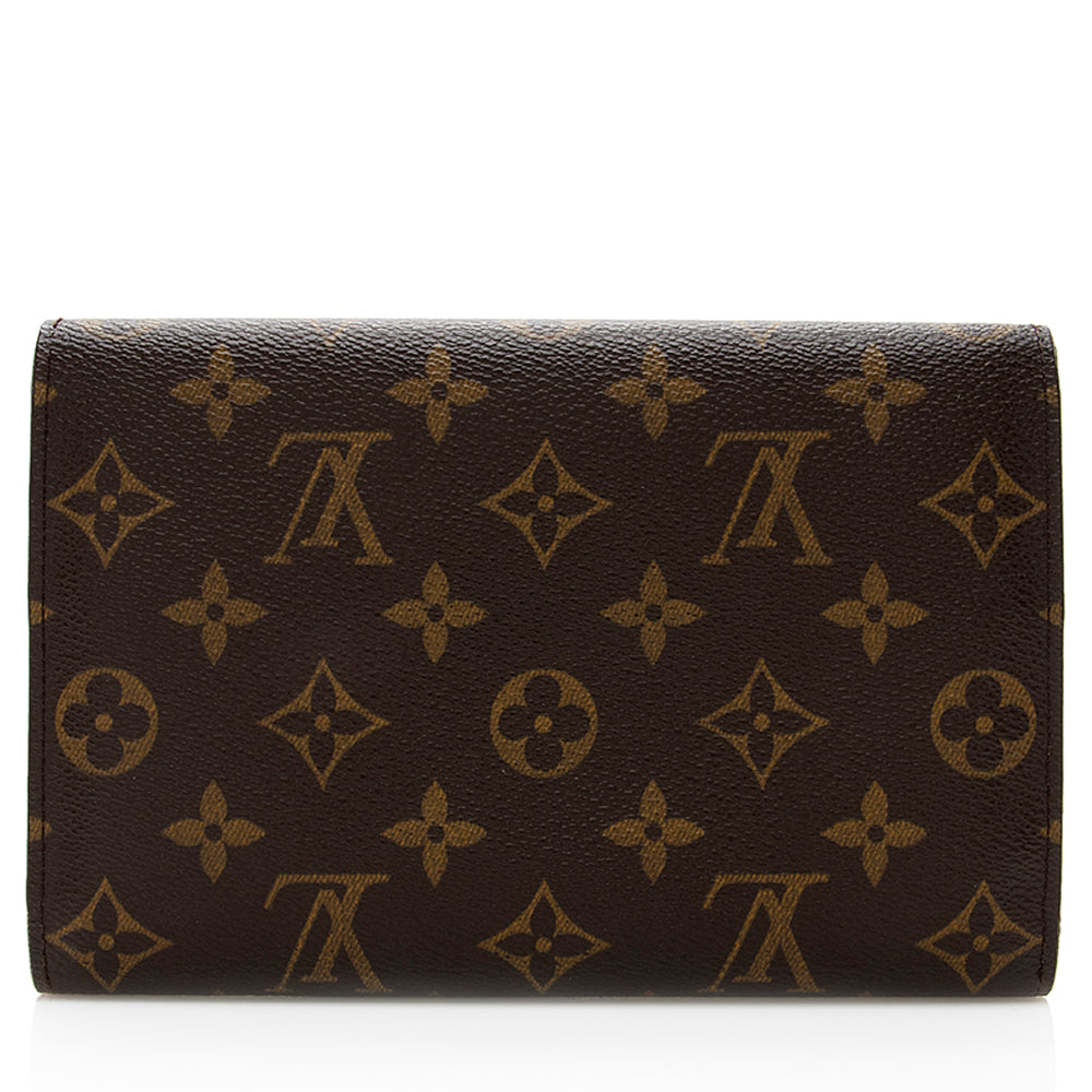 Louis Vuitton Monogram Canvas Passport Wallet (SHF-18693)