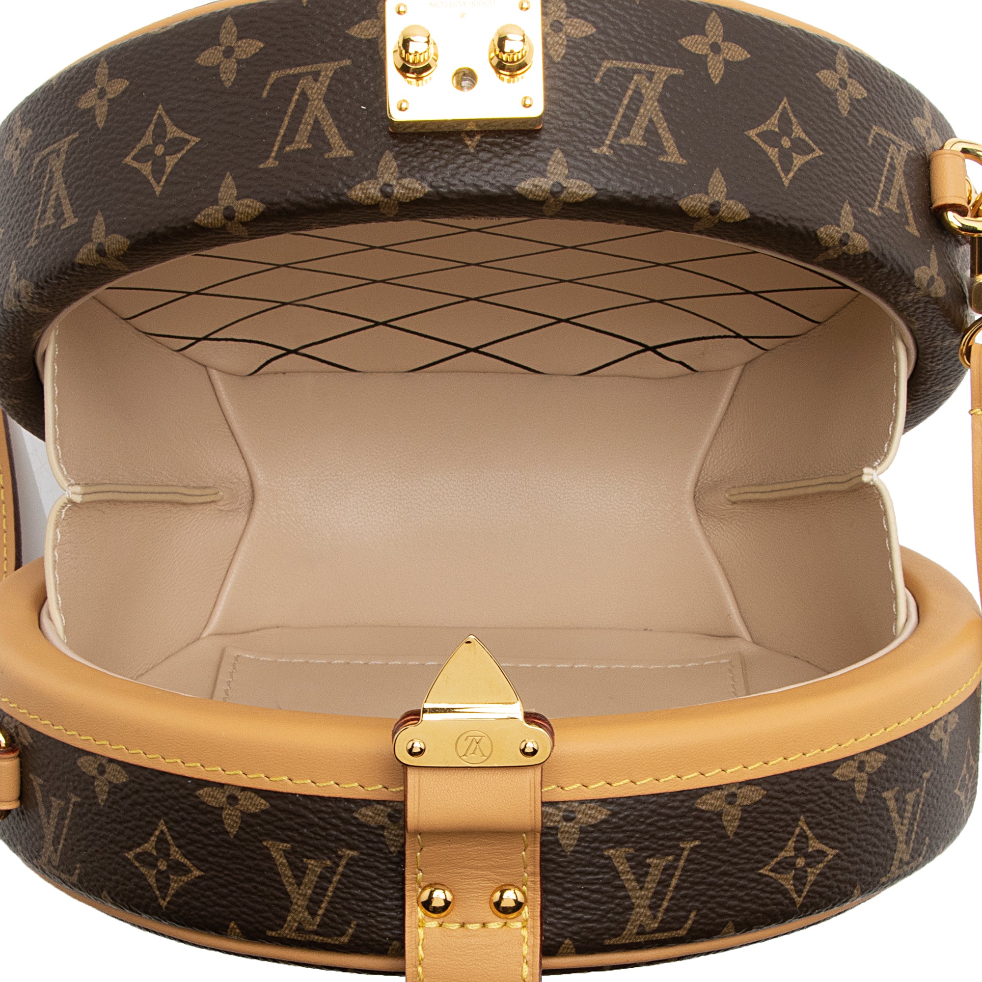 Louis Vuitton Monogram Canvas Petite Boite Chapeau Shoulder Bag (SHF-sX1t9Q)