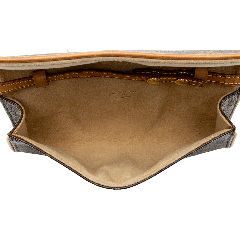 Louis Vuitton Vintage Monogram Canvas Pochette Twin PM Shoulder Bag (SHF-17997)