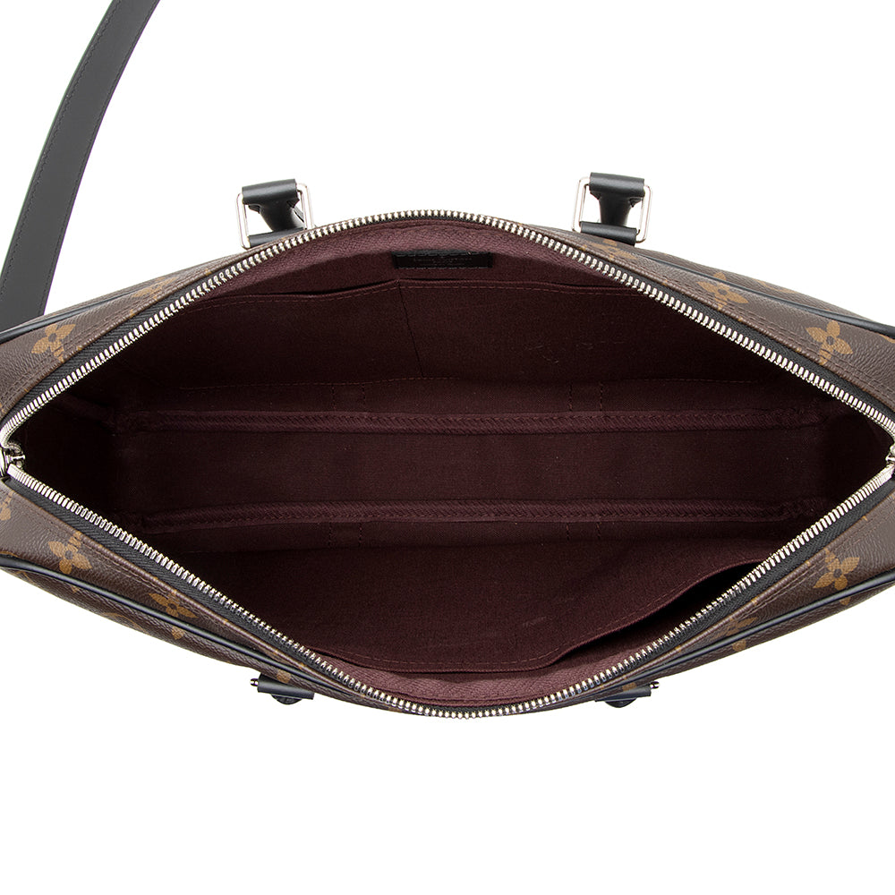 Louis Vuitton Monogram Canvas Porte-Documents Voyage PM Messenger Bag (SHF-21188)