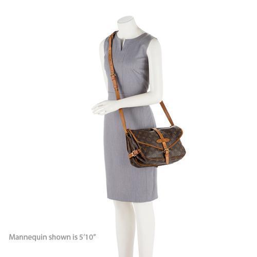Louis Vuitton Vintage Monogram Canvas Saumur 30 Messenger Bag (SHF-14248)