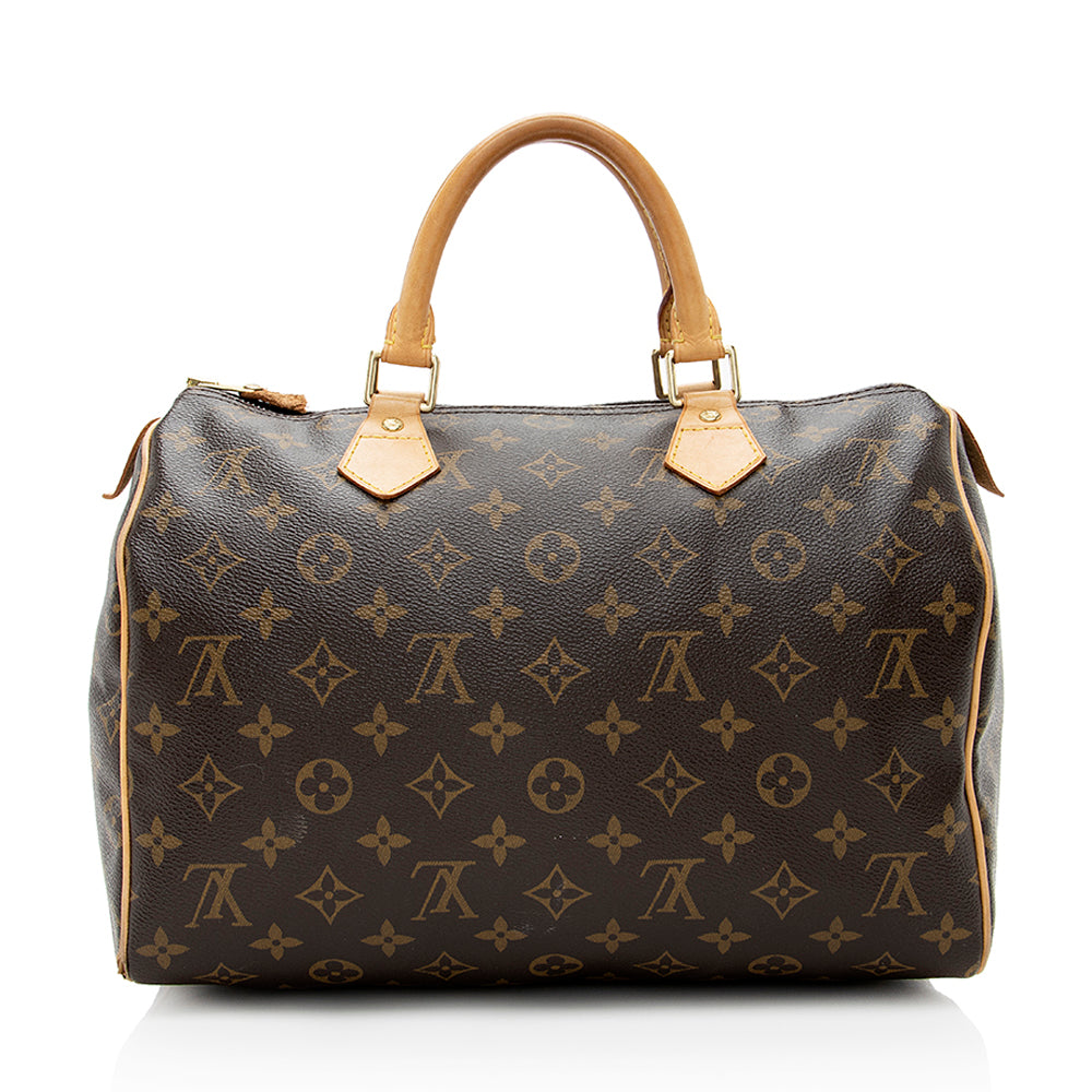 Louis Vuitton Monogram Canvas Speedy 30 Satchel - FINAL SALE (SHF-18813)