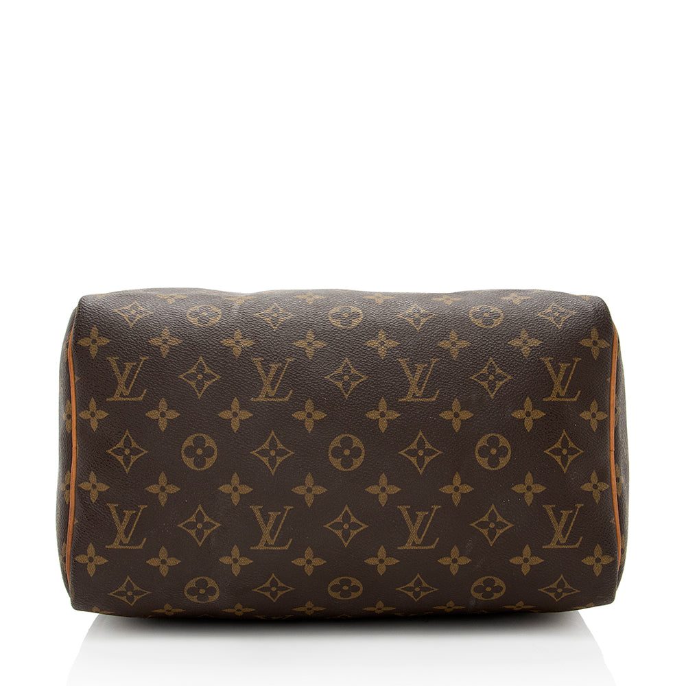 Louis Vuitton Vintage Monogram Canvas Speedy 30 Satchel (SHF-18250)