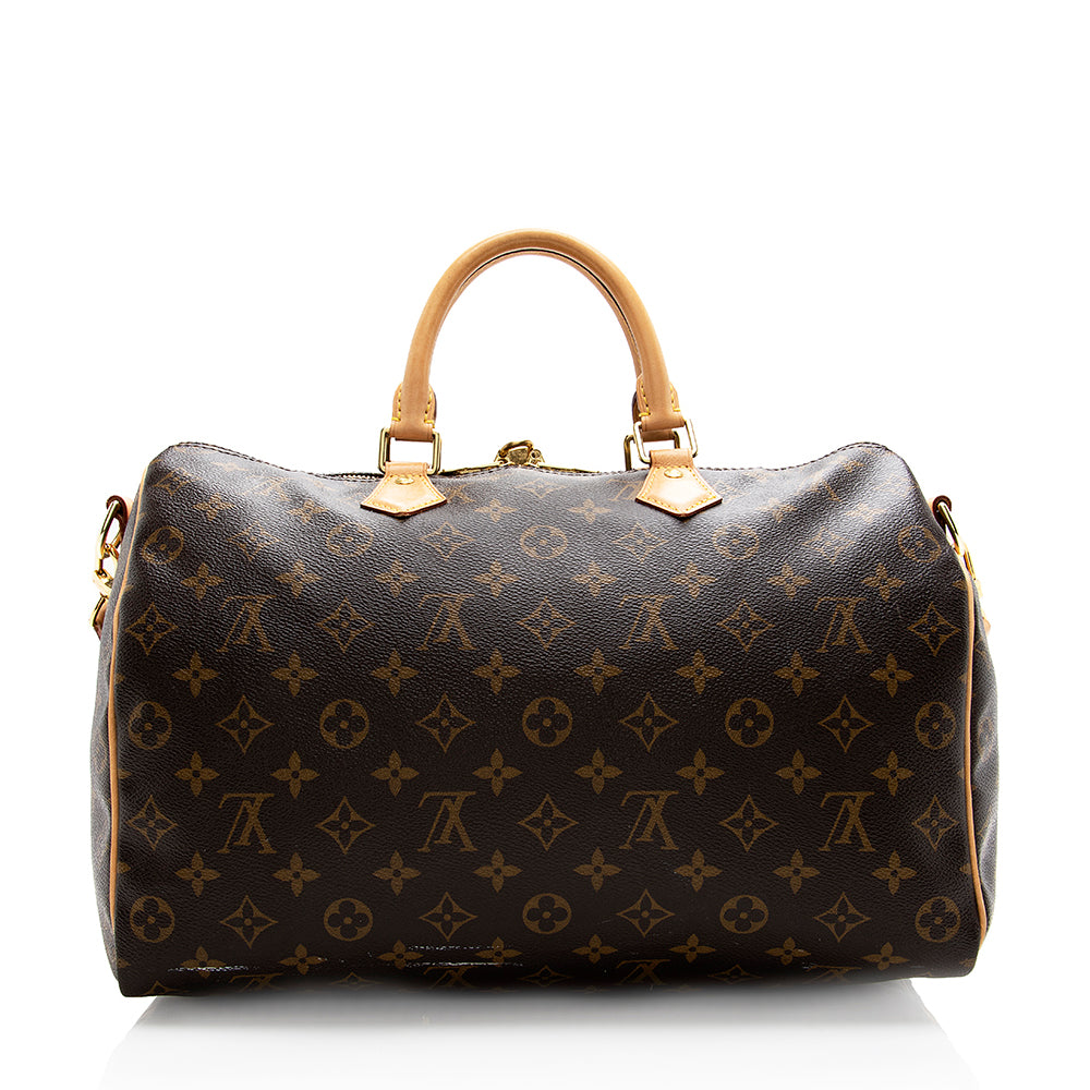 Louis Vuitton Monogram Canvas Speedy Bandouliere 35 Satchel (SHF-18557)