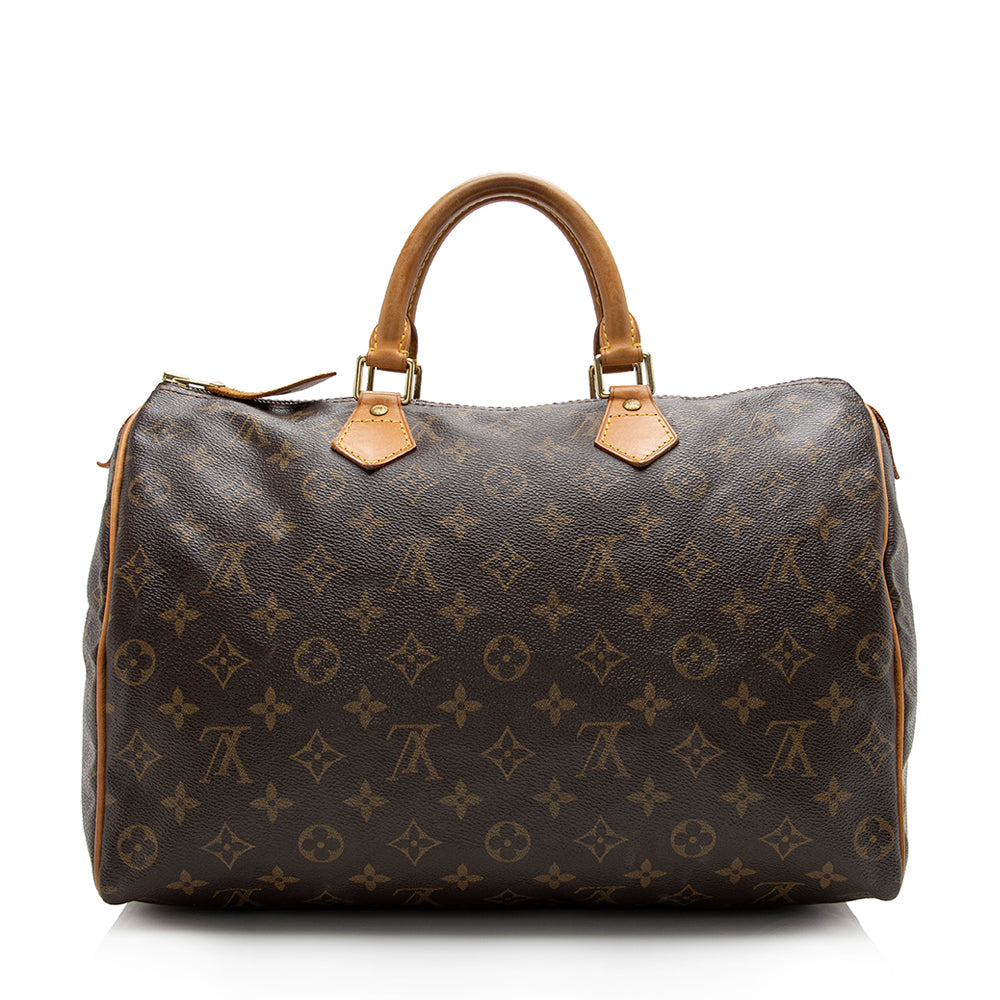 Louis Vuitton Monogram Canvas Speedy 35 Satchel - FINAL SALE (SHF-16687)