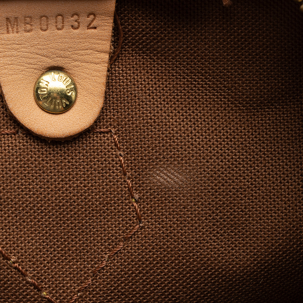 Louis Vuitton Monogram Canvas Speedy 35 Satchel - FINAL SALE (SHF-16687)