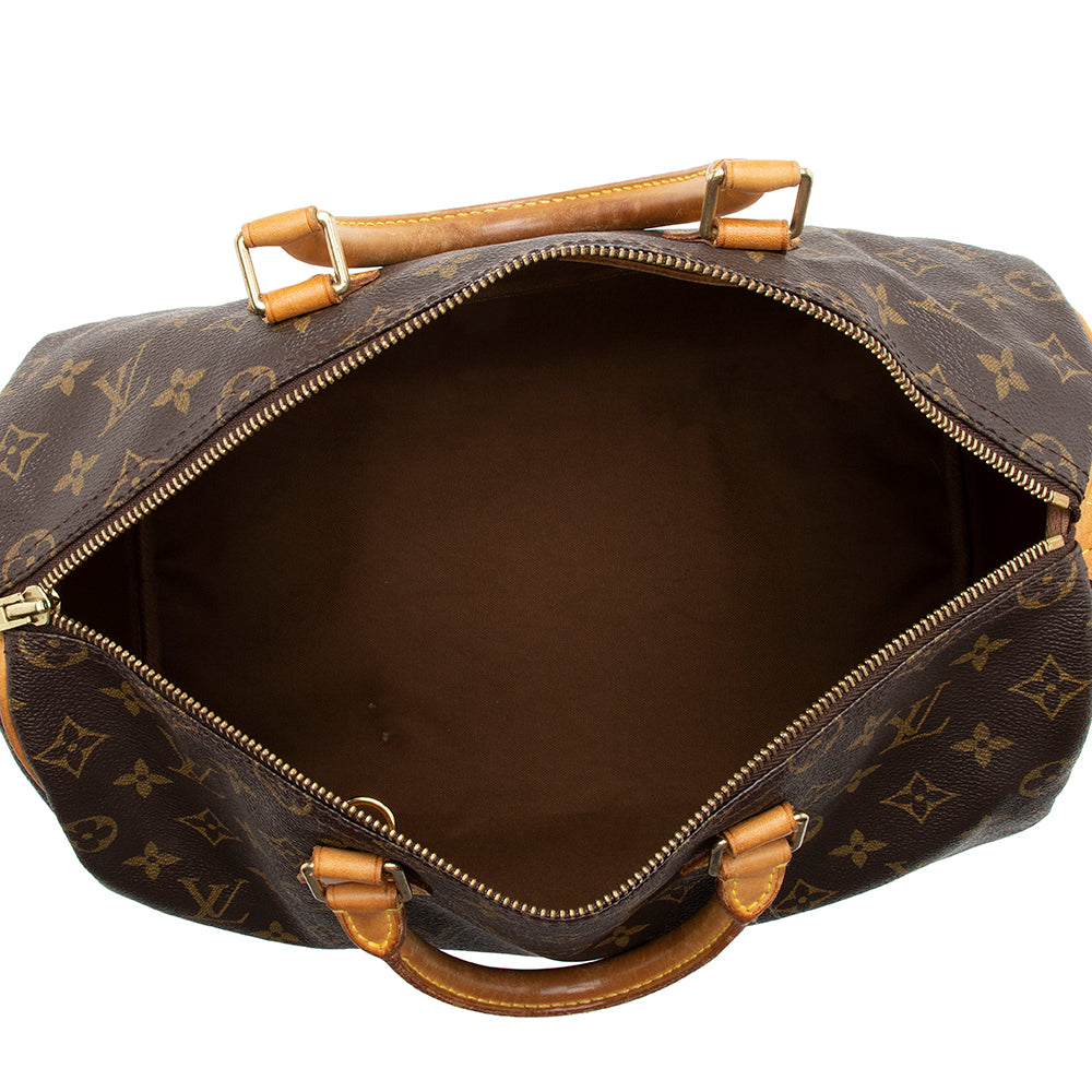 Louis Vuitton Monogram Canvas Speedy 35 Satchel - FINAL SALE (SHF-16687)