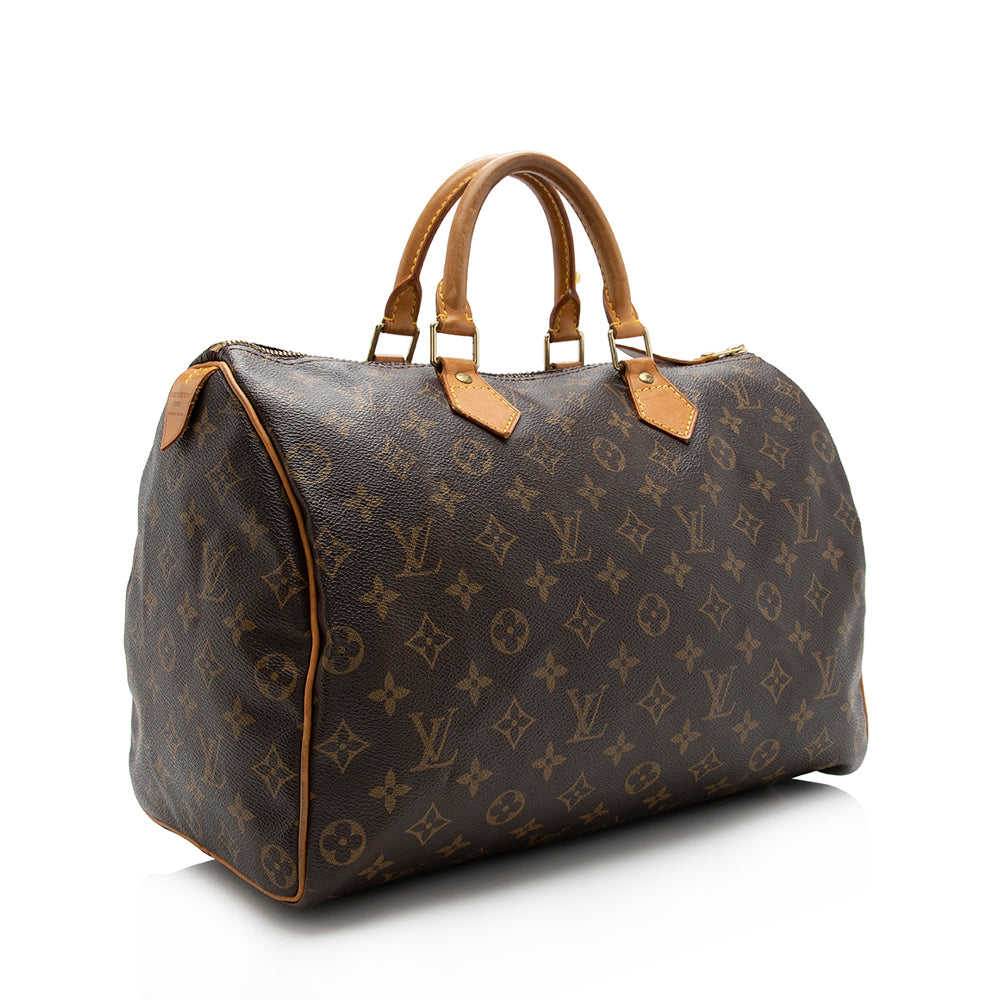 Louis Vuitton Monogram Canvas Speedy 35 Satchel - FINAL SALE (SHF-16687)