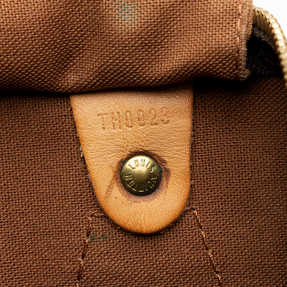 Louis Vuitton Monogram Canvas Speedy 35 Satchel (SHF-18359)