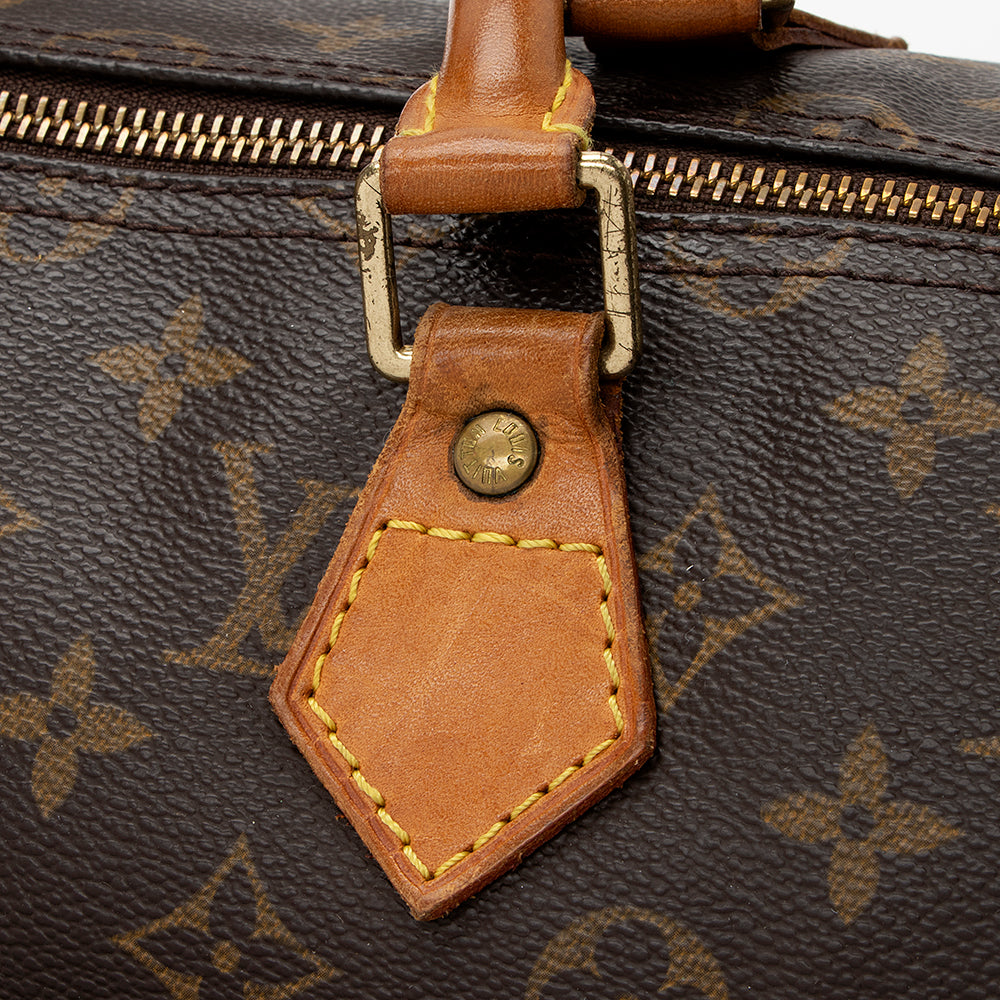 Louis Vuitton Monogram Canvas Speedy 35 Satchel (SHF-18359)