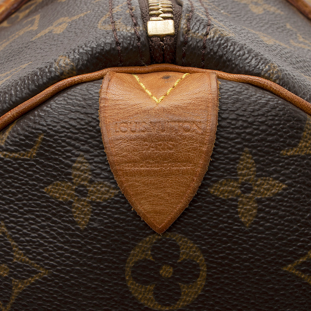 Louis Vuitton Monogram Canvas Speedy 35 Satchel (SHF-18359)