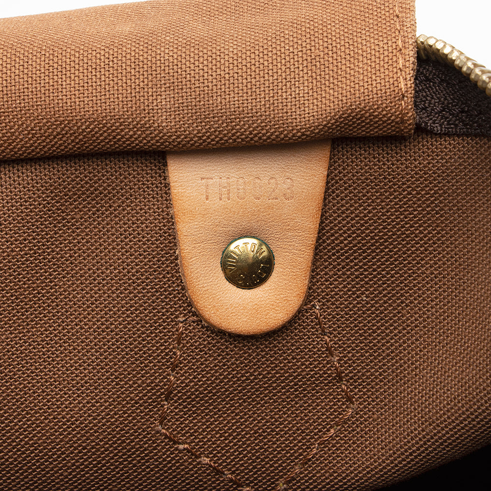 Louis Vuitton Monogram Canvas Speedy 35 Satchel (SHF-18362)