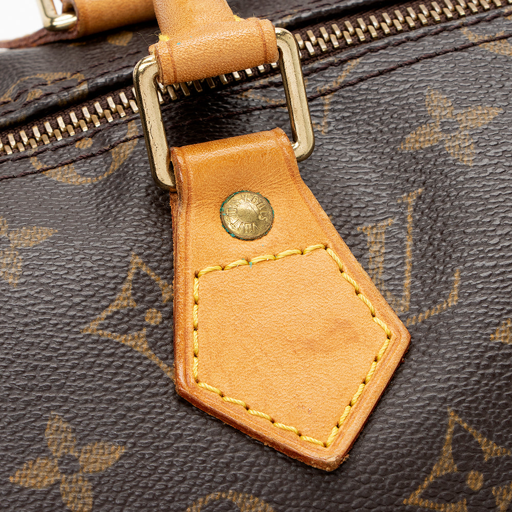Louis Vuitton Monogram Canvas Speedy 35 Satchel (SHF-18362)