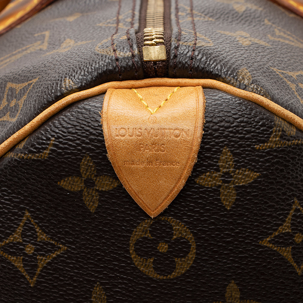 Louis Vuitton Monogram Canvas Speedy 35 Satchel (SHF-18362)