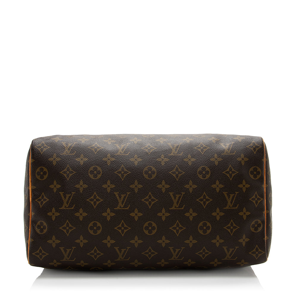 Louis Vuitton Vintage Monogram Canvas Speedy 35 Satchel (SHF-17134)
