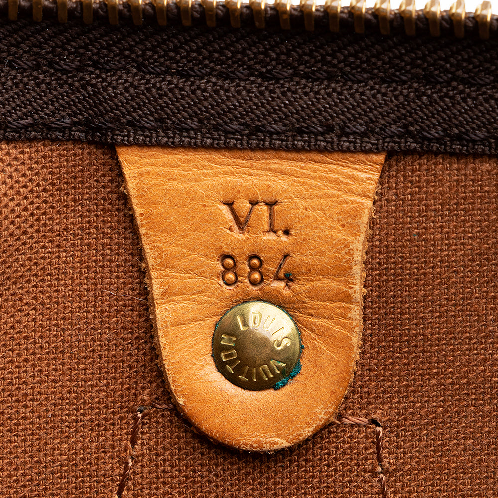 Louis Vuitton Vintage Monogram Canvas Speedy 35 Satchel (SHF-17134)