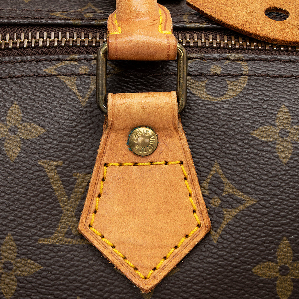 Louis Vuitton Vintage Monogram Canvas Speedy 35 Satchel (SHF-17134)