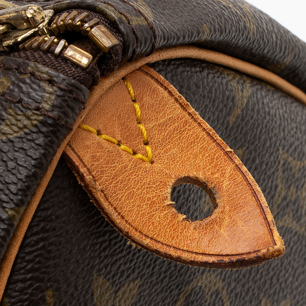 Louis Vuitton Vintage Monogram Canvas Speedy 35 Satchel (SHF-17134)