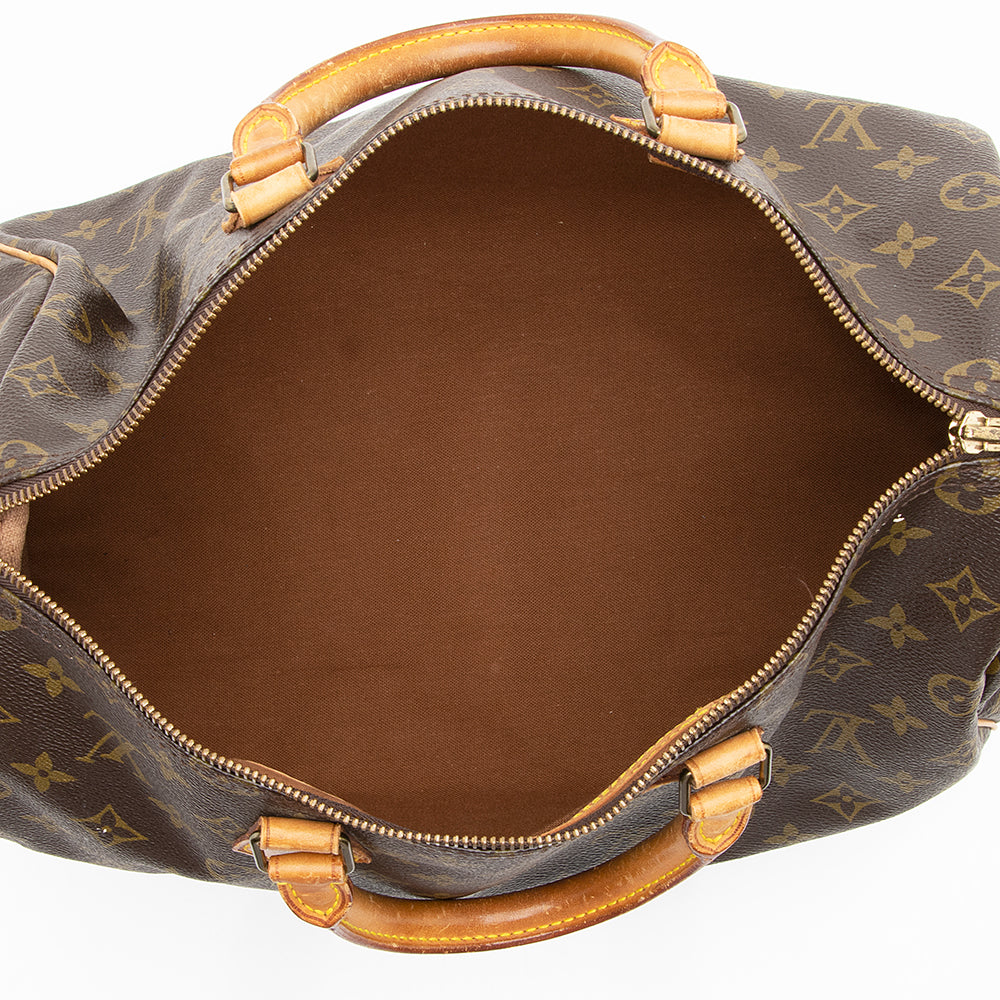 Louis Vuitton Vintage Monogram Canvas Speedy 35 Satchel (SHF-17134)