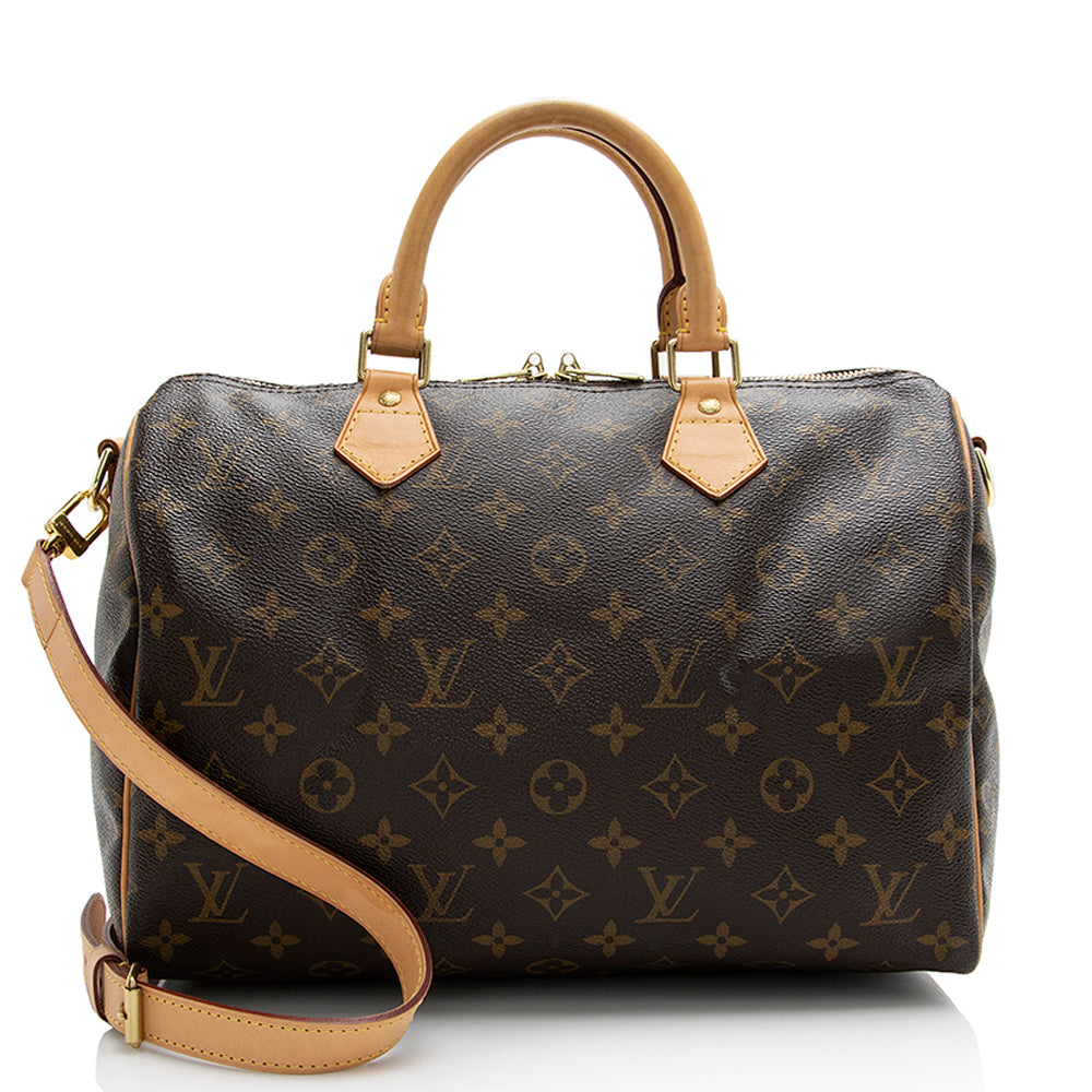 Louis Vuitton Monogram Canvas Speedy Bandouliere 30 Satchel (SHF-22058)