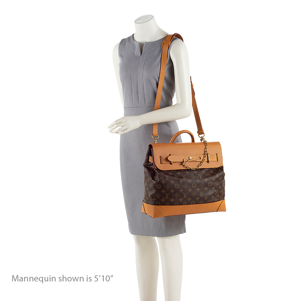 Louis Vuitton Monogram Canvas Steamer PM Tote (SHF-17842)