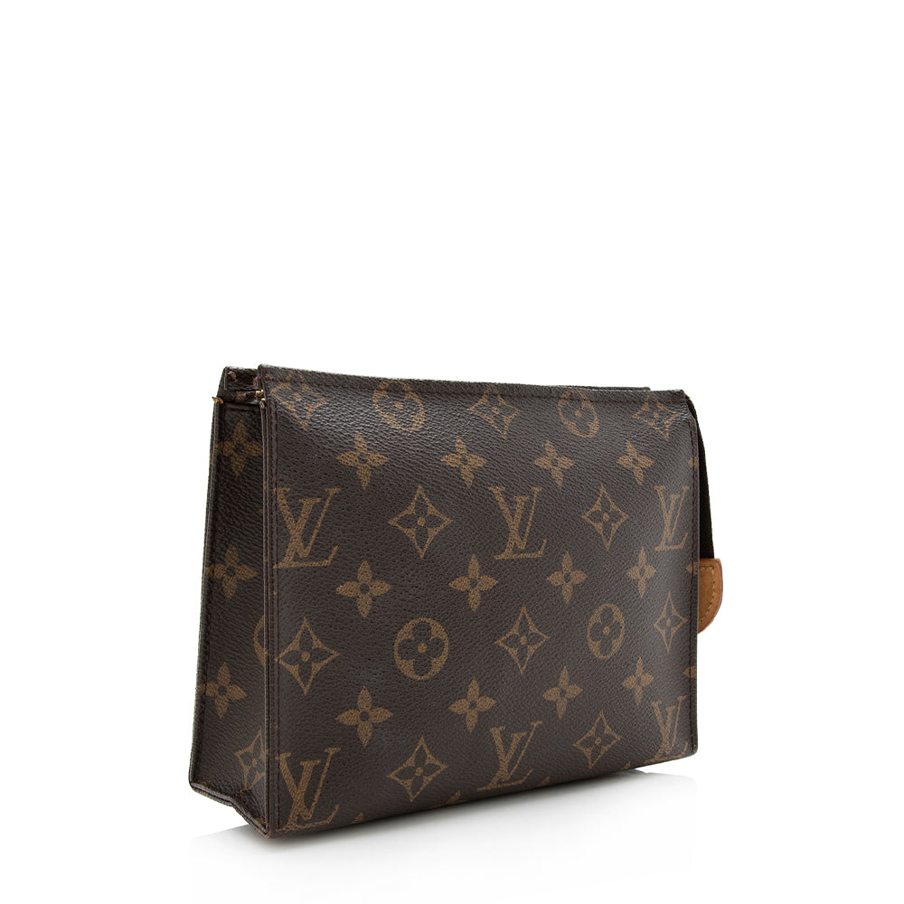 Louis Vuitton Monogram Canvas Toiletry Pouch 19 (SHF-14804)