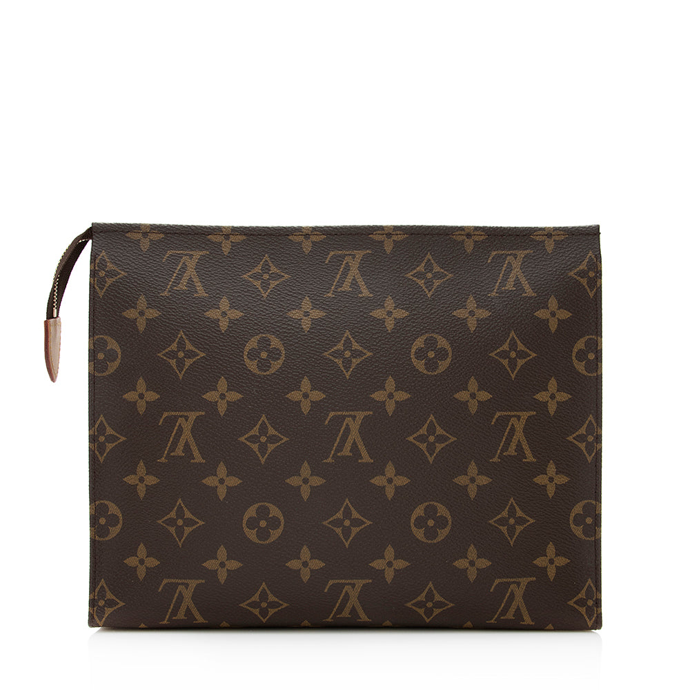 Louis Vuitton Monogram Canvas Toiletry Pouch 26 (SHF-20697)