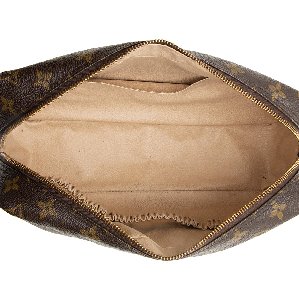 Louis Vuitton Vintage Monogram Canvas Trousse Toiletry Pouch 28 (SHF-20353)