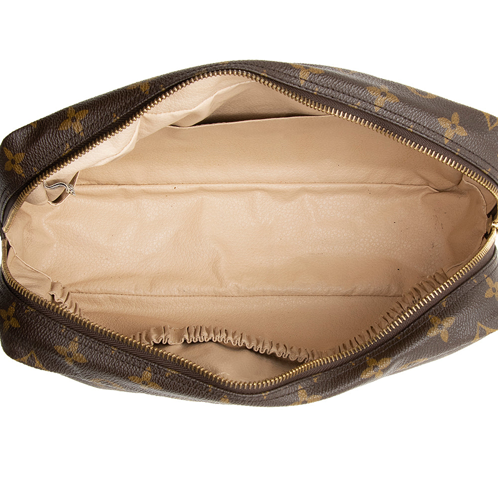 Louis Vuitton Vintage Monogram Canvas Trousse Toiletry Pouch 28 (SHF-20361)