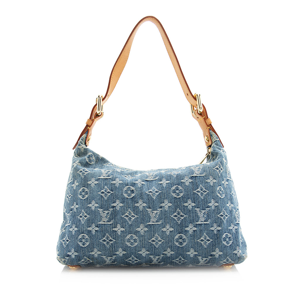 Louis Vuitton Monogram Denim Baggy PM Shoulder Bag (SHF-20300)