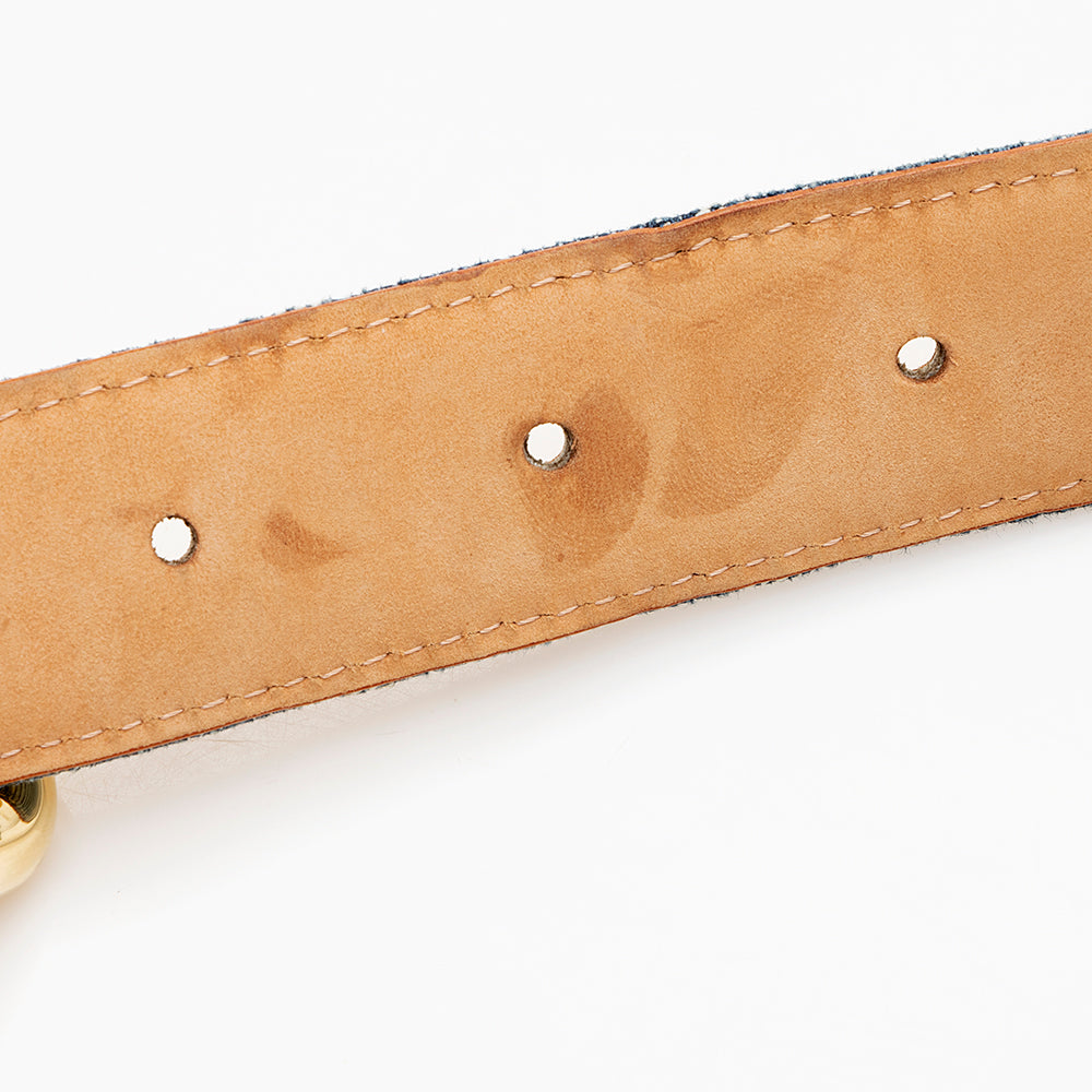 Louis Vuitton Monogram Denim Belt- Size 36 / 90 (SHF-18097)