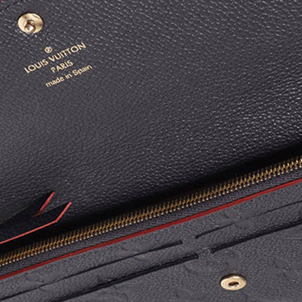 Louis Vuitton Monogram Pattern Empreinte Leather Emilie Wallet